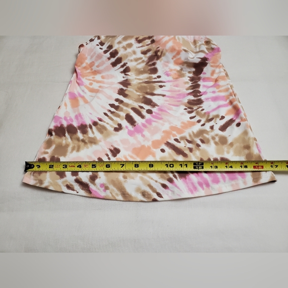 Lands End High Neck Tankini Swimsuit Top Tie Dye Pink Size 2 Built in Bra NWT - Picture 8 of 13